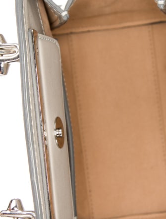 Alexander McQueen Embossed Leather Top Handle Bag