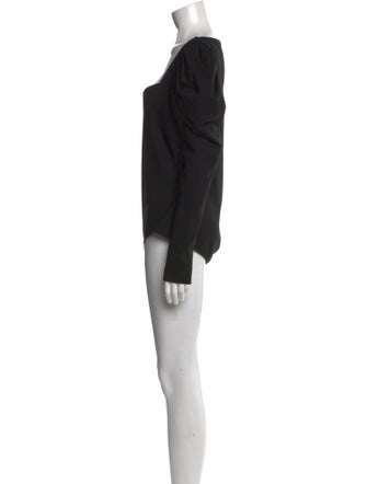 Alexander McQueen Square Neckline Long Sleeve Bodysuit