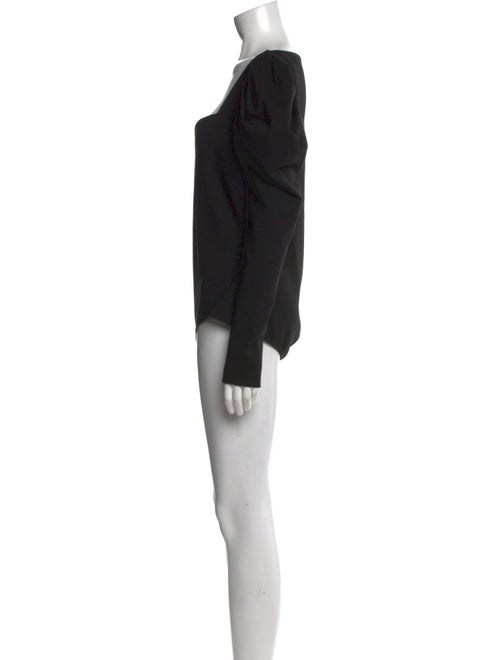 Alexander McQueen Square Neckline Long Sleeve Bodysuit