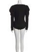 Alexander McQueen Square Neckline Long Sleeve Bodysuit