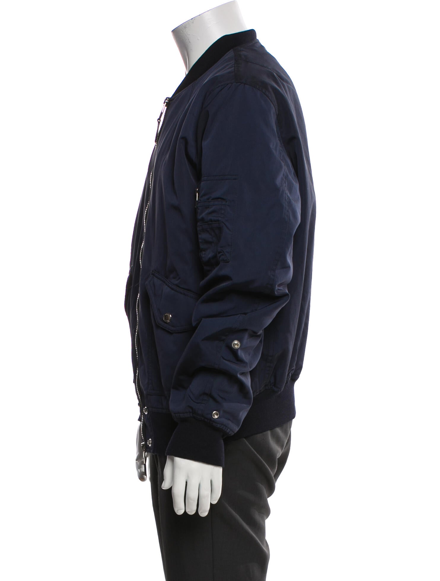 Alexander McQueen Colorblock Pattern Bomber Jacket