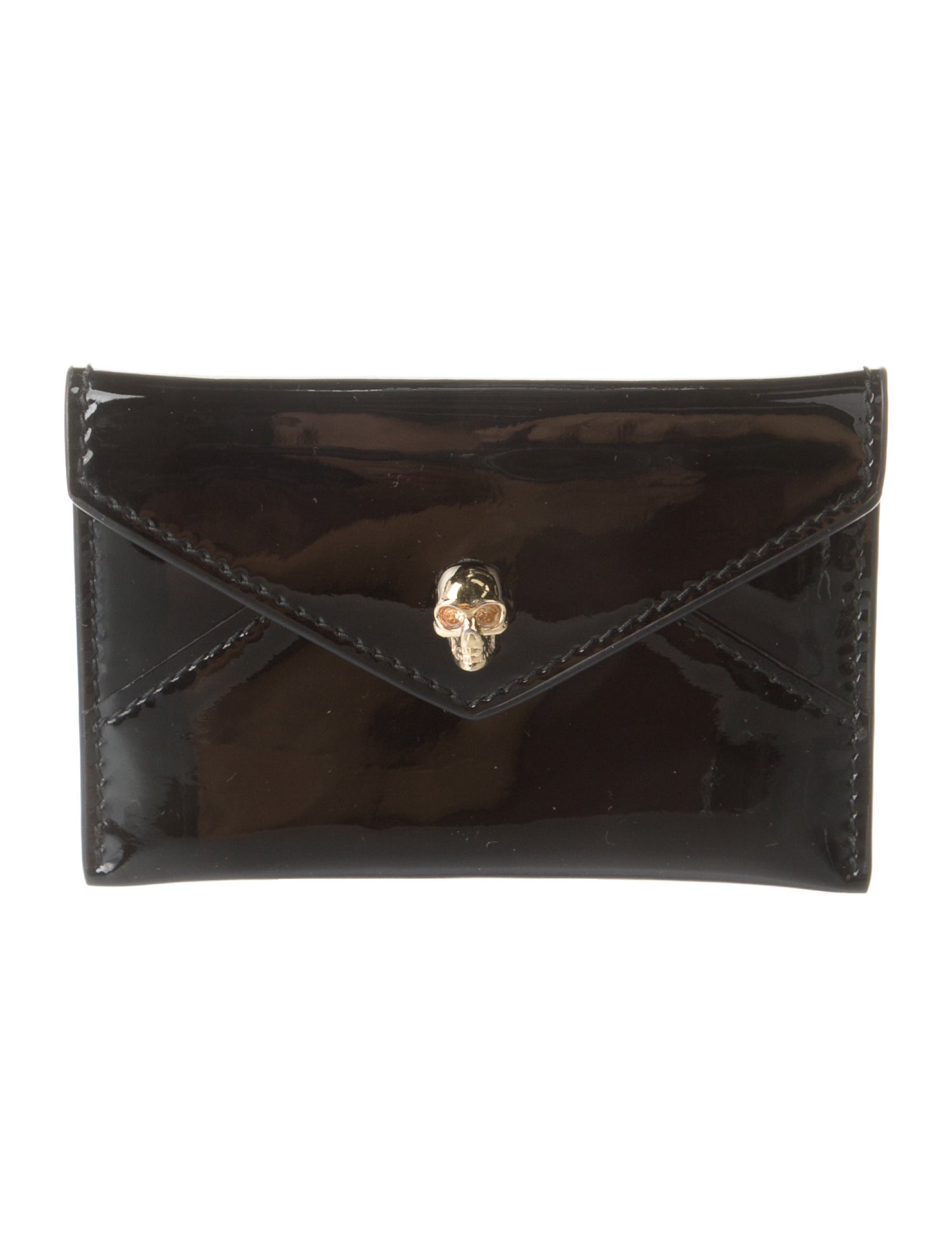 Alexander McQueen Patent Leather Card Holder