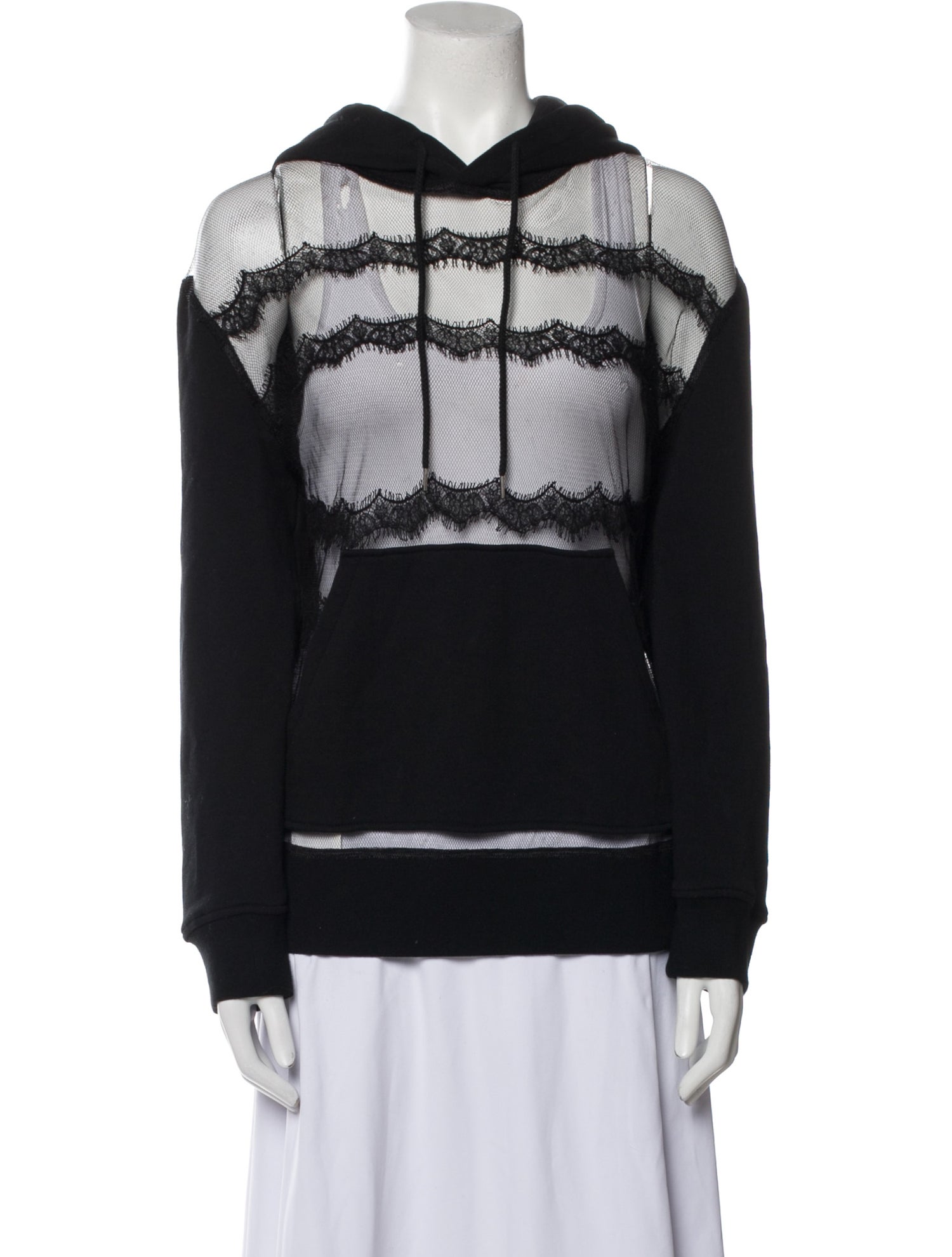 McQ Alexander McQueen Lace Crew Neck Sweatshirt