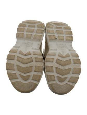 Alexander McQueen Leather Colorblock Pattern Sneakers