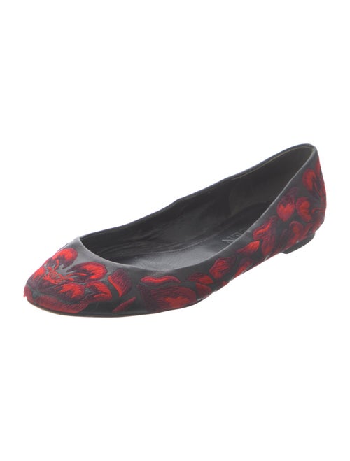 Alexander McQueen Leather Patterned Ballet Flats
