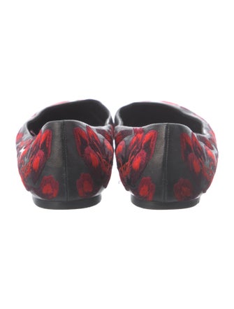 Alexander McQueen Leather Patterned Ballet Flats