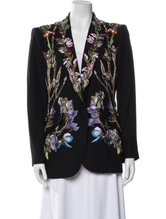 Alexander McQueen Floral Print Evening Jacket