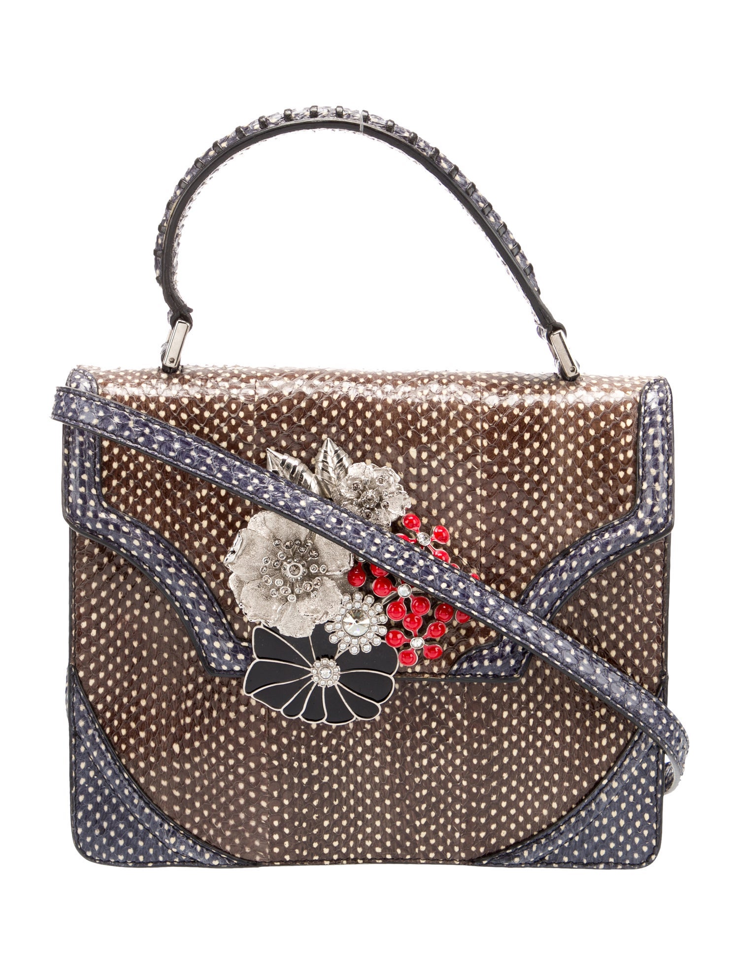 Alexander McQueen Snakeskin Shoulder Bag