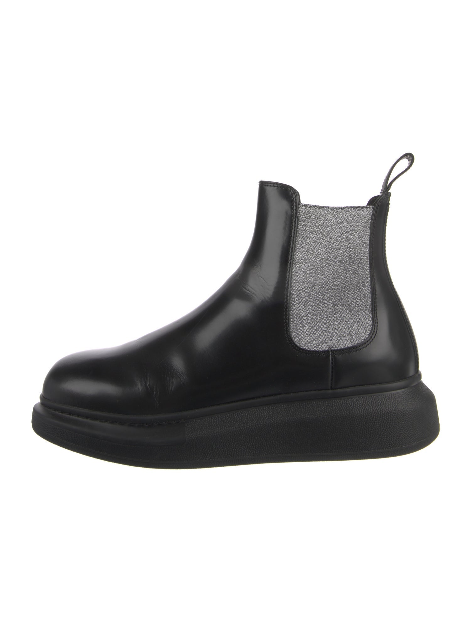 Alexander McQueen Leather Chelsea Boots