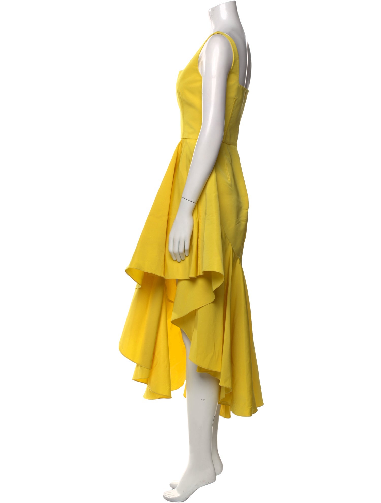 Alexander McQueen Square Neckline Long Dress