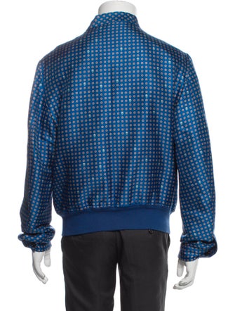Alexander McQueen Wool Plaid Print Moto Jacket