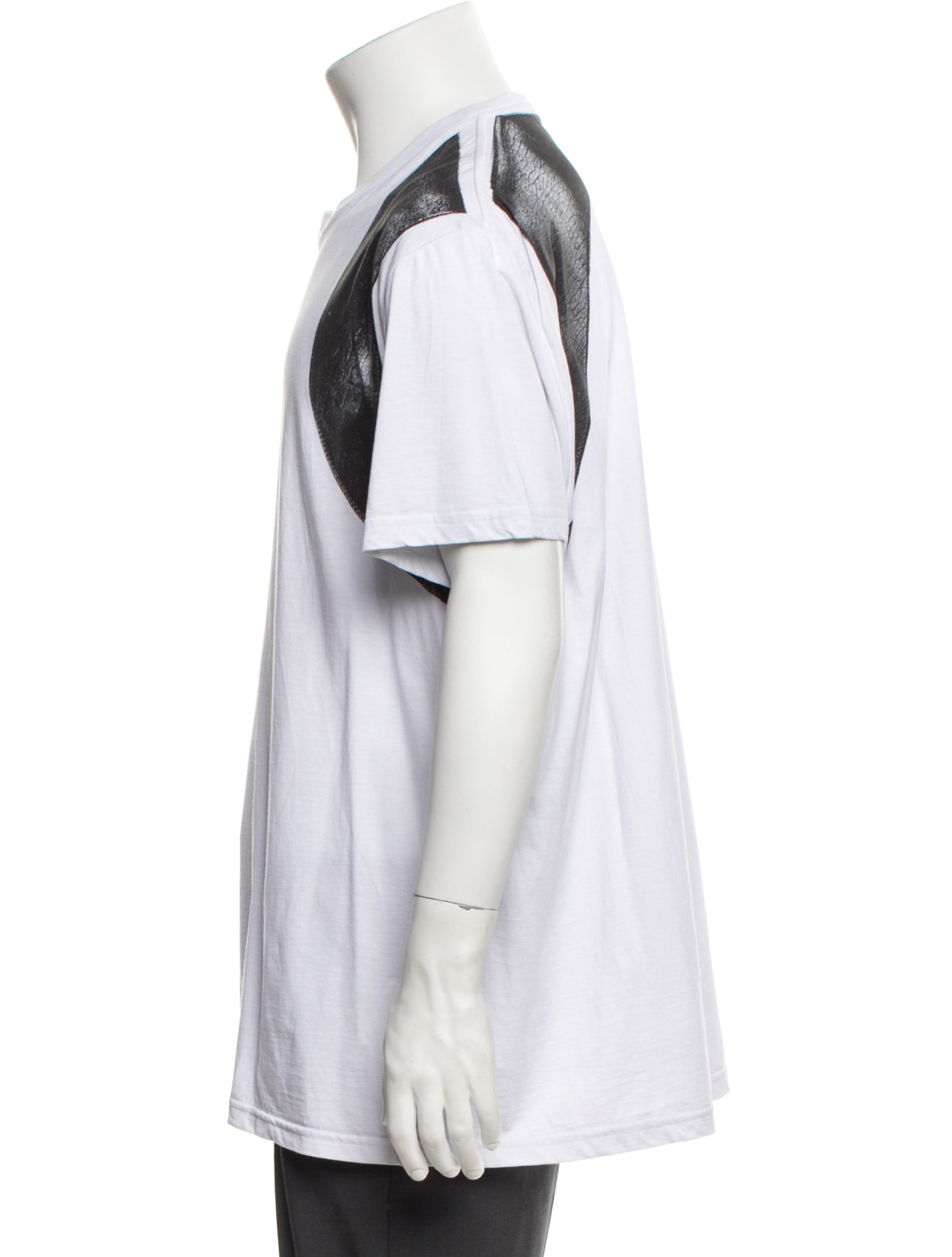 Alexander McQueen Colorblock Pattern Crew Neck T-Shirt