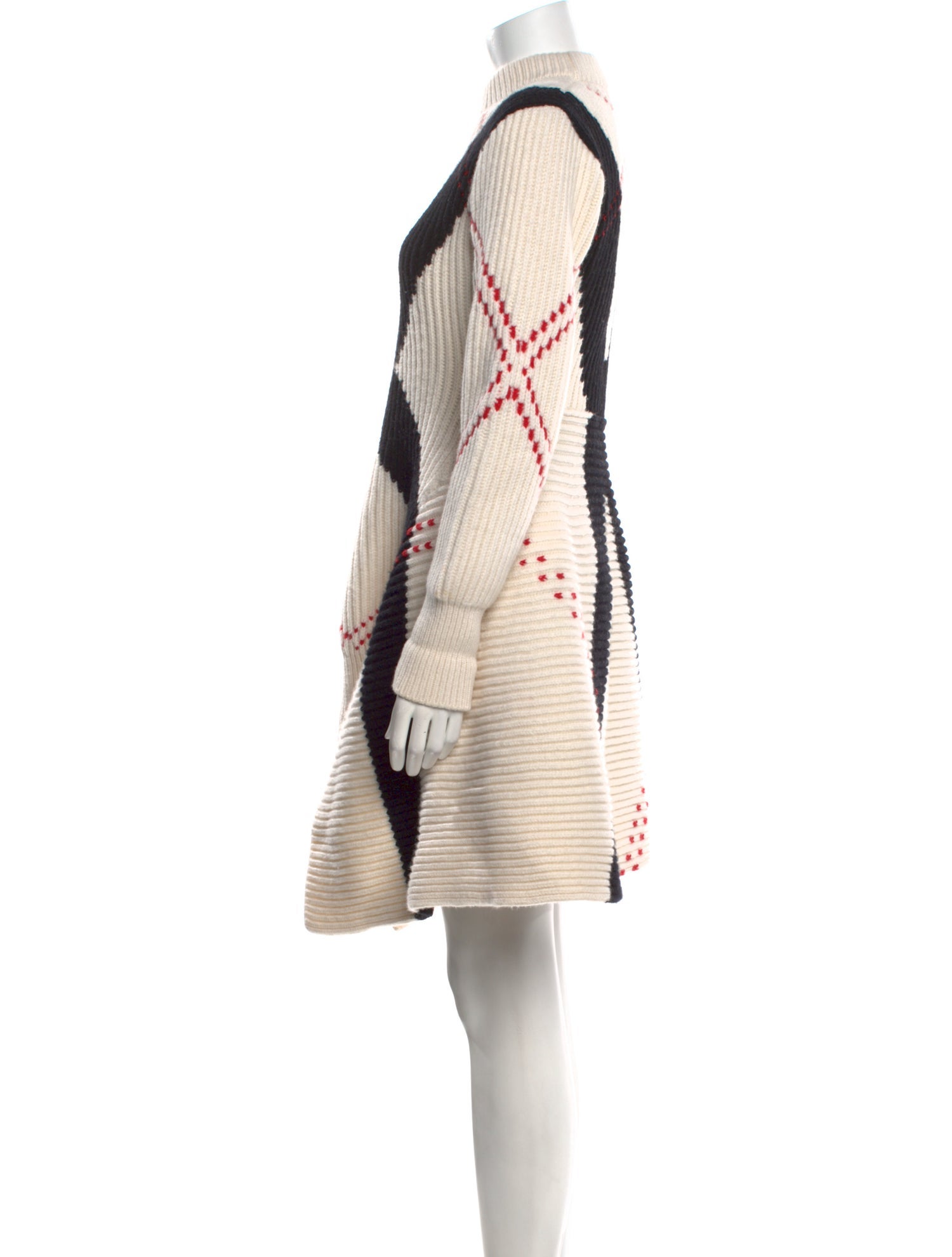 Alexander McQueen Wool Knee-Length Dress