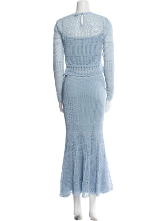 Alexander McQueen Lace Pattern Skirt Set