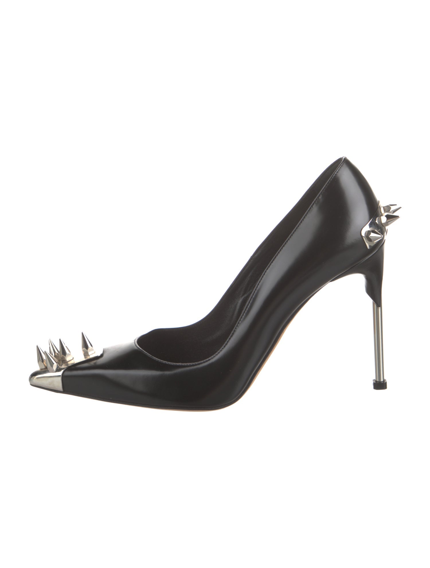 Alexander McQueen Spike Accents Leather Pumps