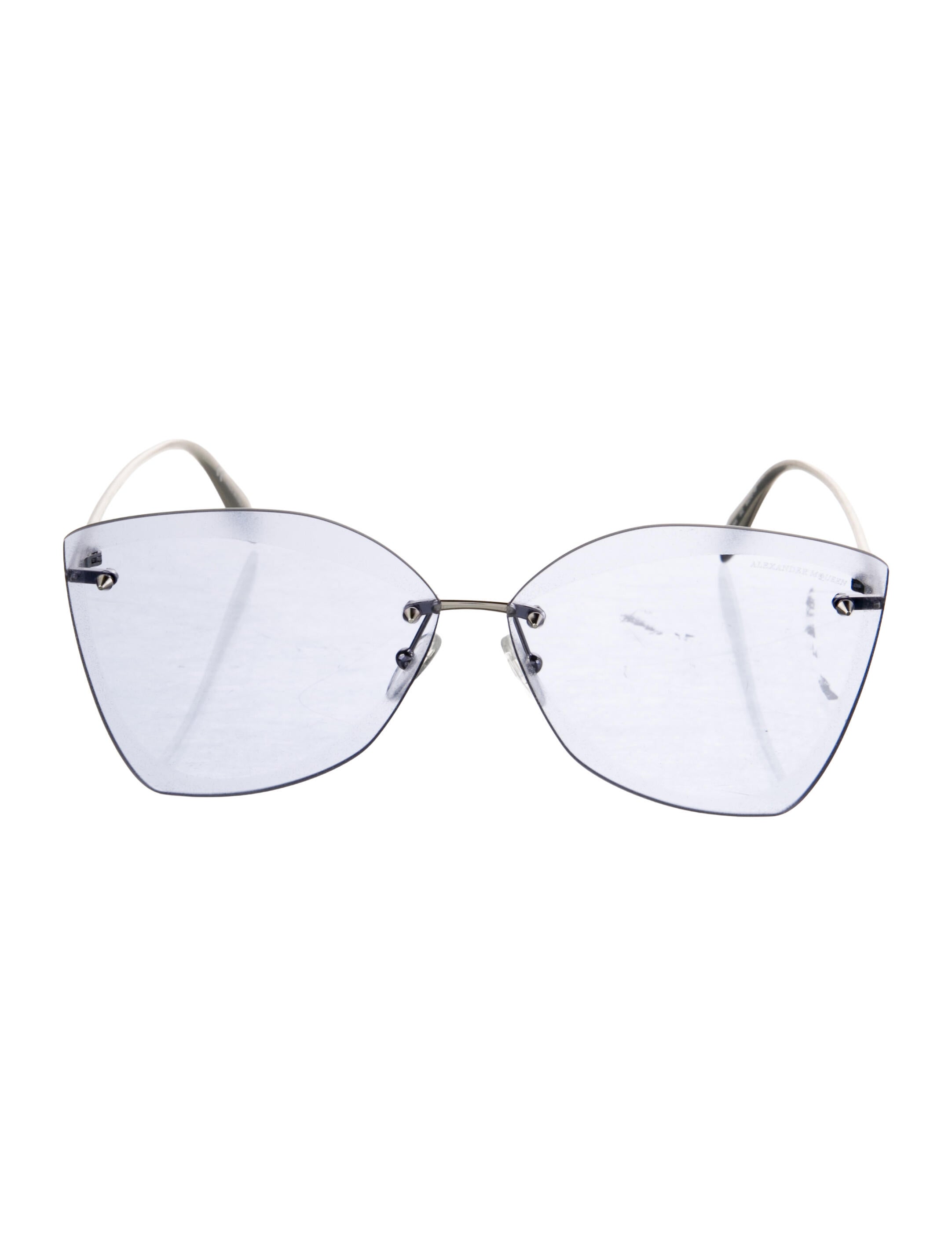 Alexander McQueen Cat-Eye Mirrored Sunglasses