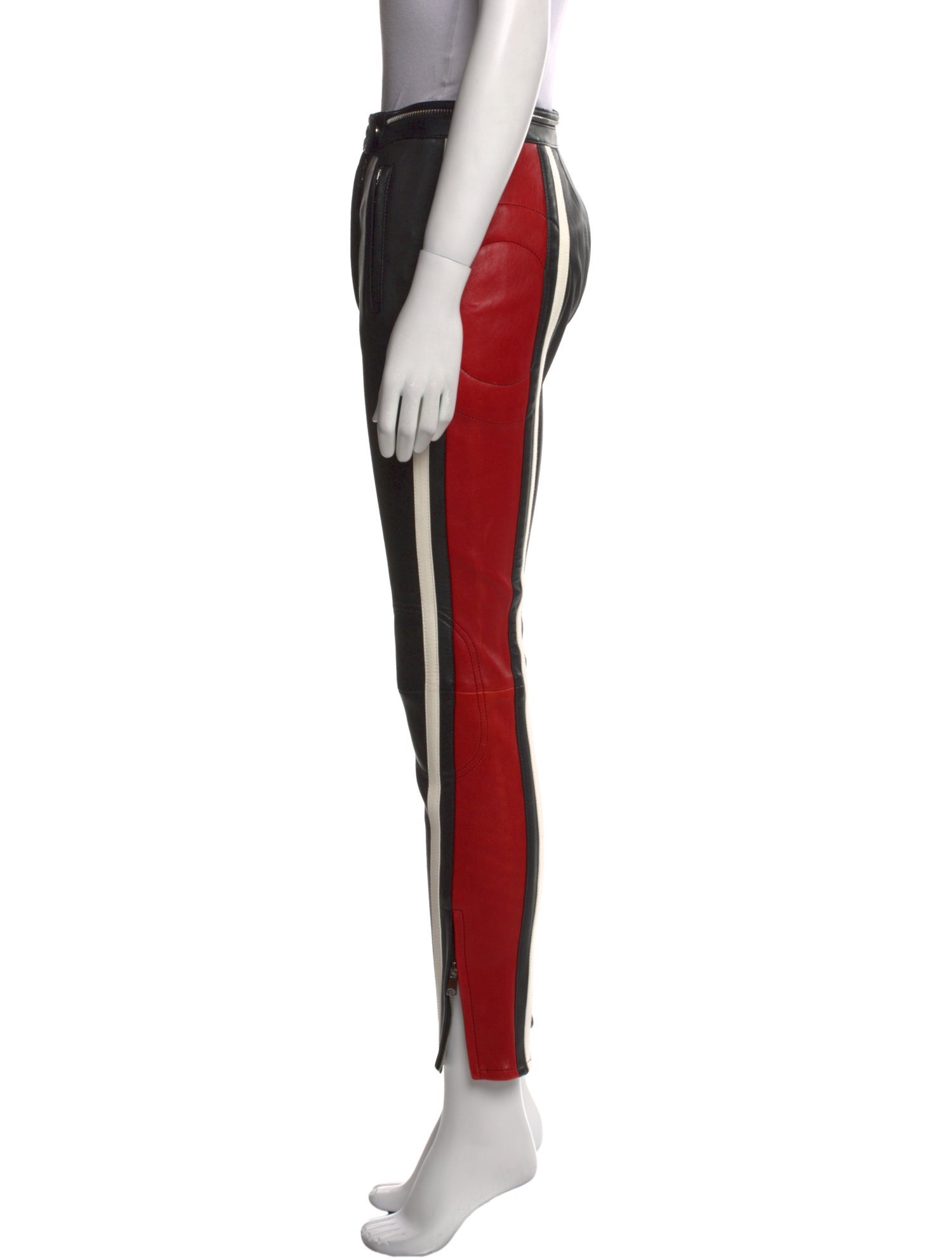 Alexander McQueen Leather Skinny Leg Pants