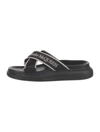 Alexander McQueen Canvas Printed Slides