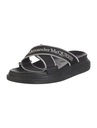 Alexander McQueen Canvas Printed Slides