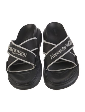 Alexander McQueen Canvas Printed Slides