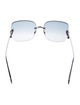 Alexander McQueen Oversize Gradient Sunglasses