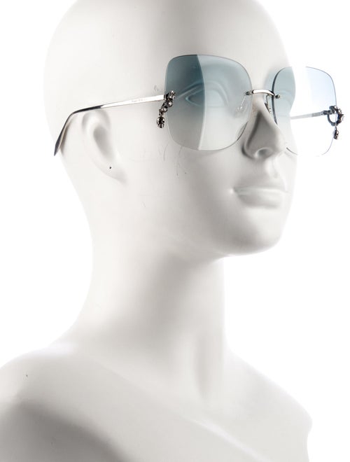Alexander McQueen Oversize Gradient Sunglasses