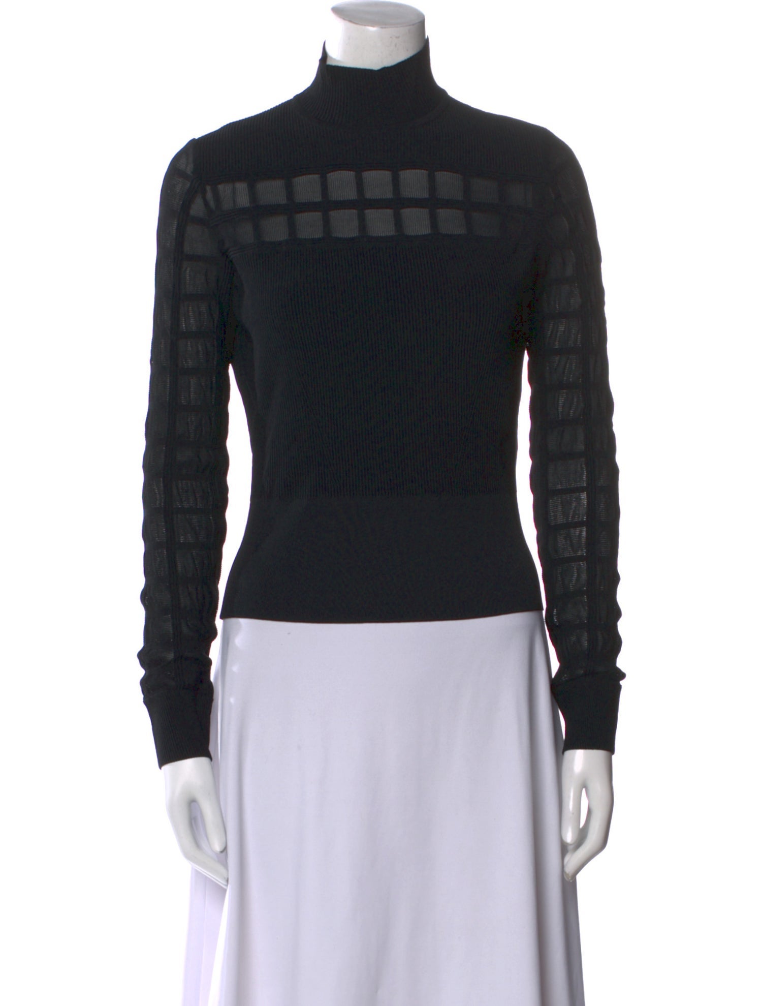 Alexander McQueen Turtleneck Long Sleeve Top
