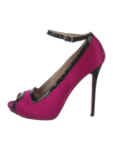 Alexander McQueen Pumps Satin Colorblock Pattern IT 39 | 9