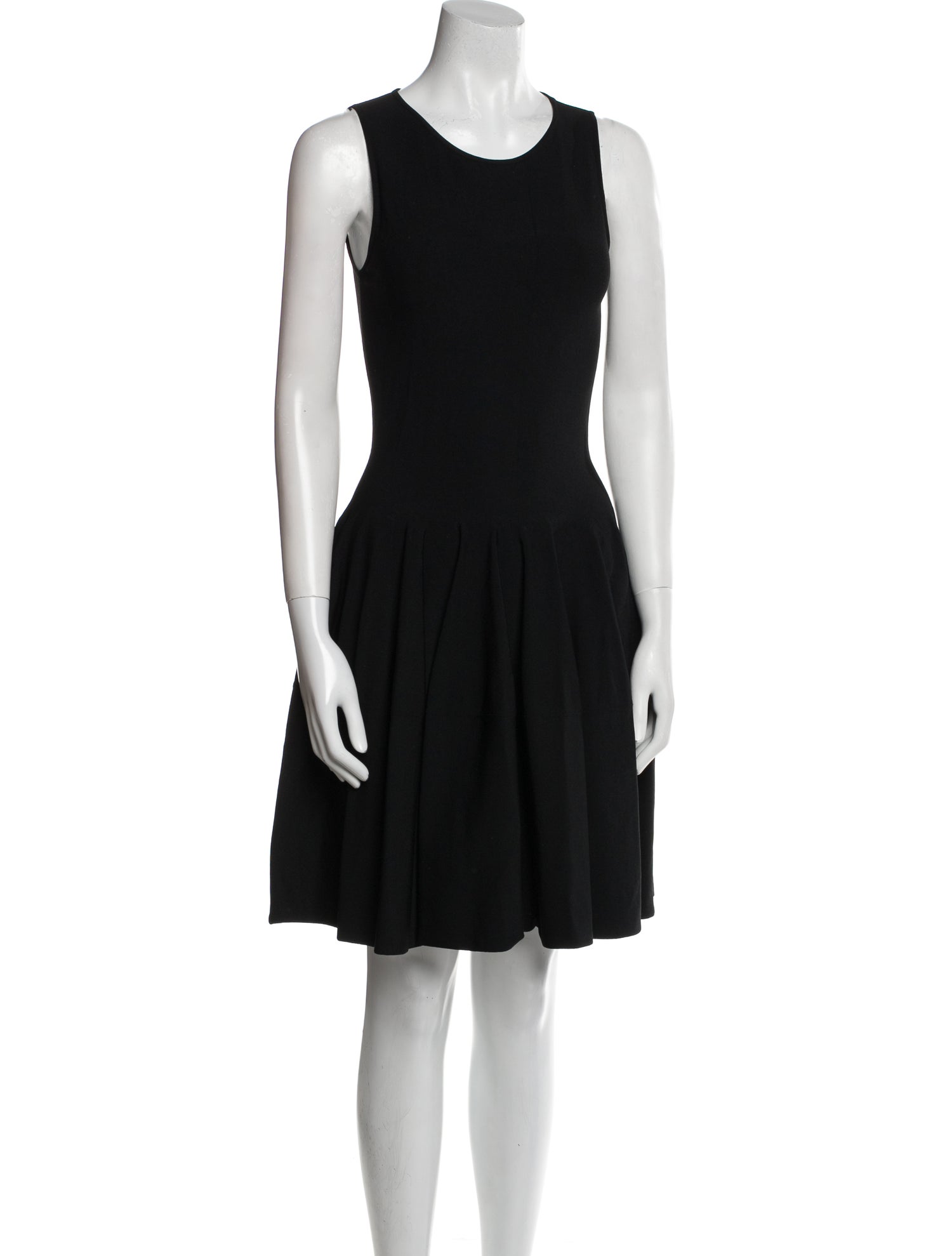 Alexander McQueen Scoop Neck Mini Dress