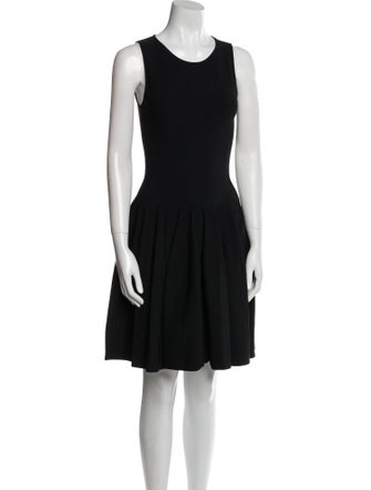 Alexander McQueen Scoop Neck Mini Dress