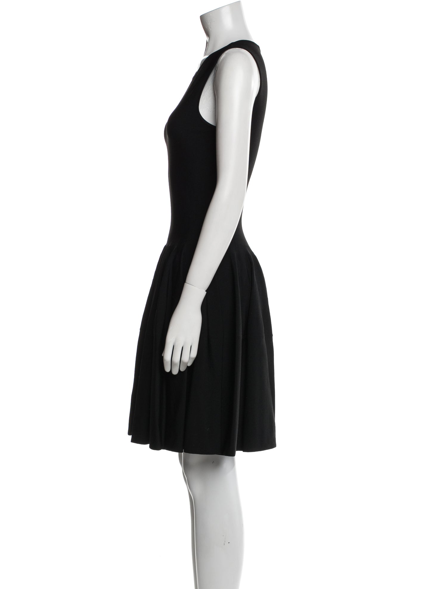 Alexander McQueen Scoop Neck Mini Dress