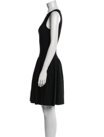 Alexander McQueen Scoop Neck Mini Dress