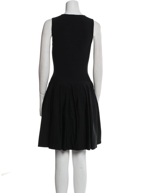 Alexander McQueen Scoop Neck Mini Dress