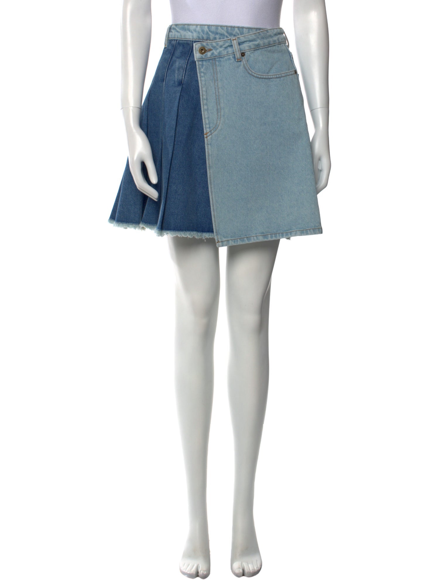 Alexander McQueen Raw-Edge Trim Mini Skirt