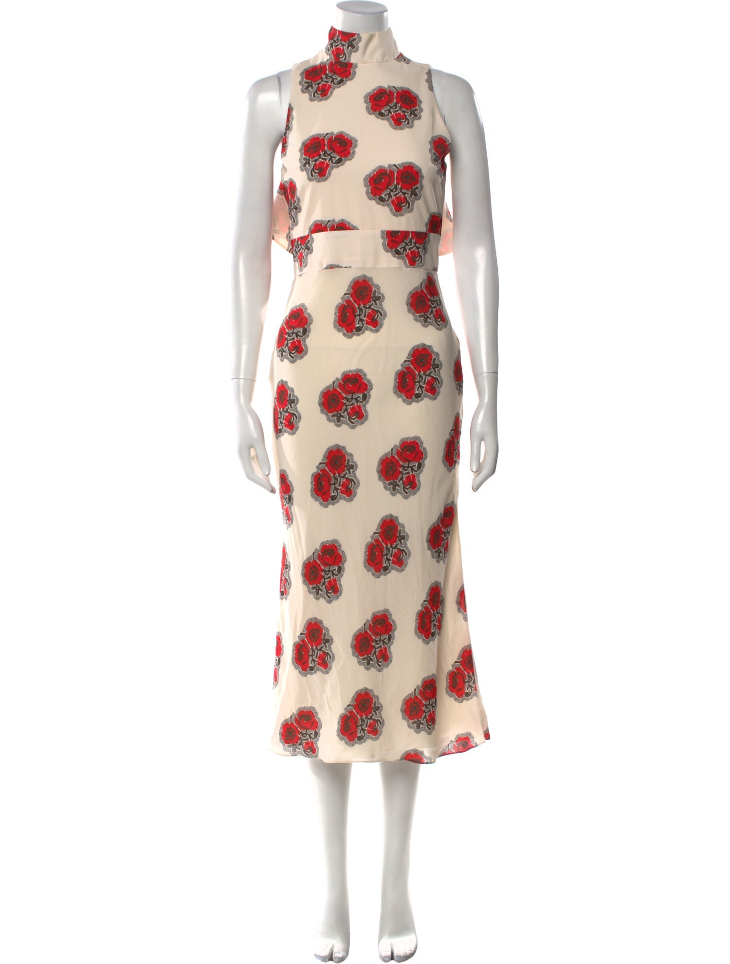 Alexander McQueen Silk Long Dress