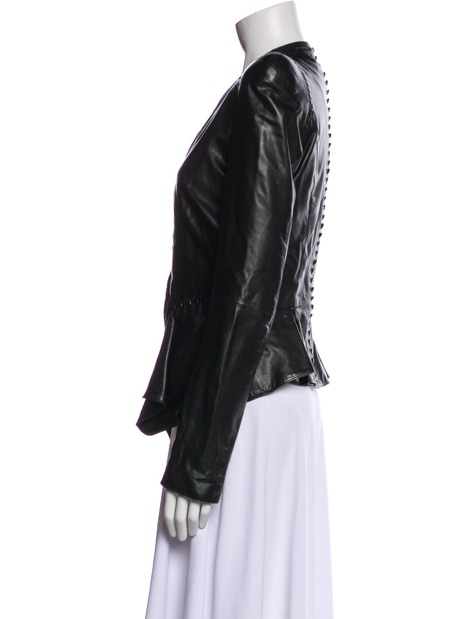 Alexander McQueen 2010's Leather Evening Jacket