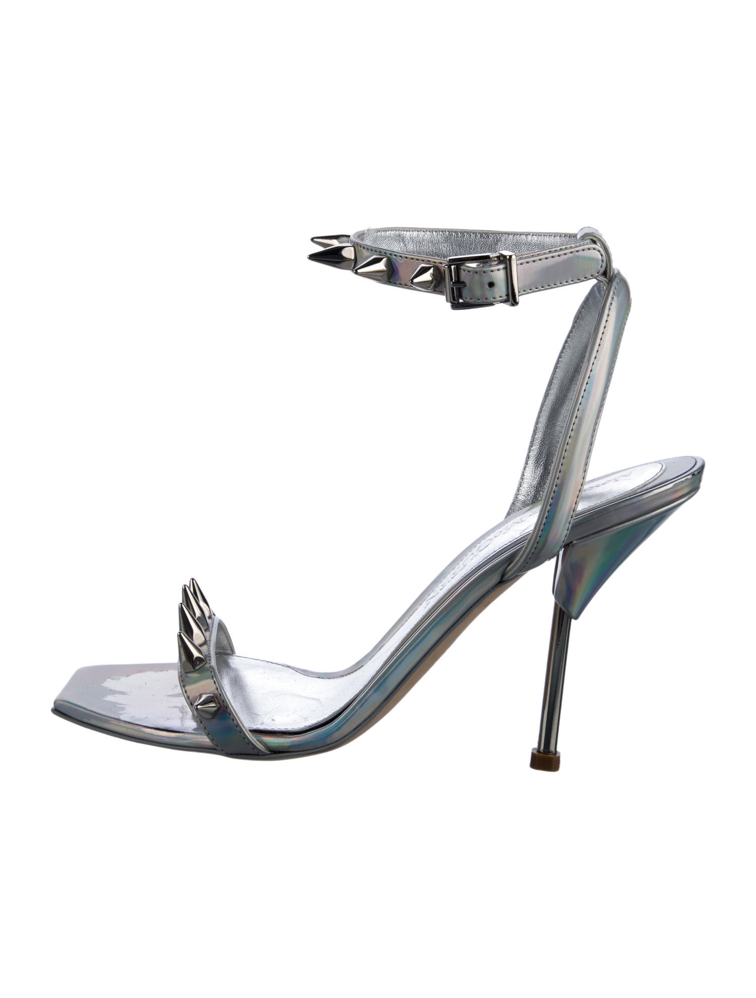 Alexander McQueen Spike Accents Leather Sandals