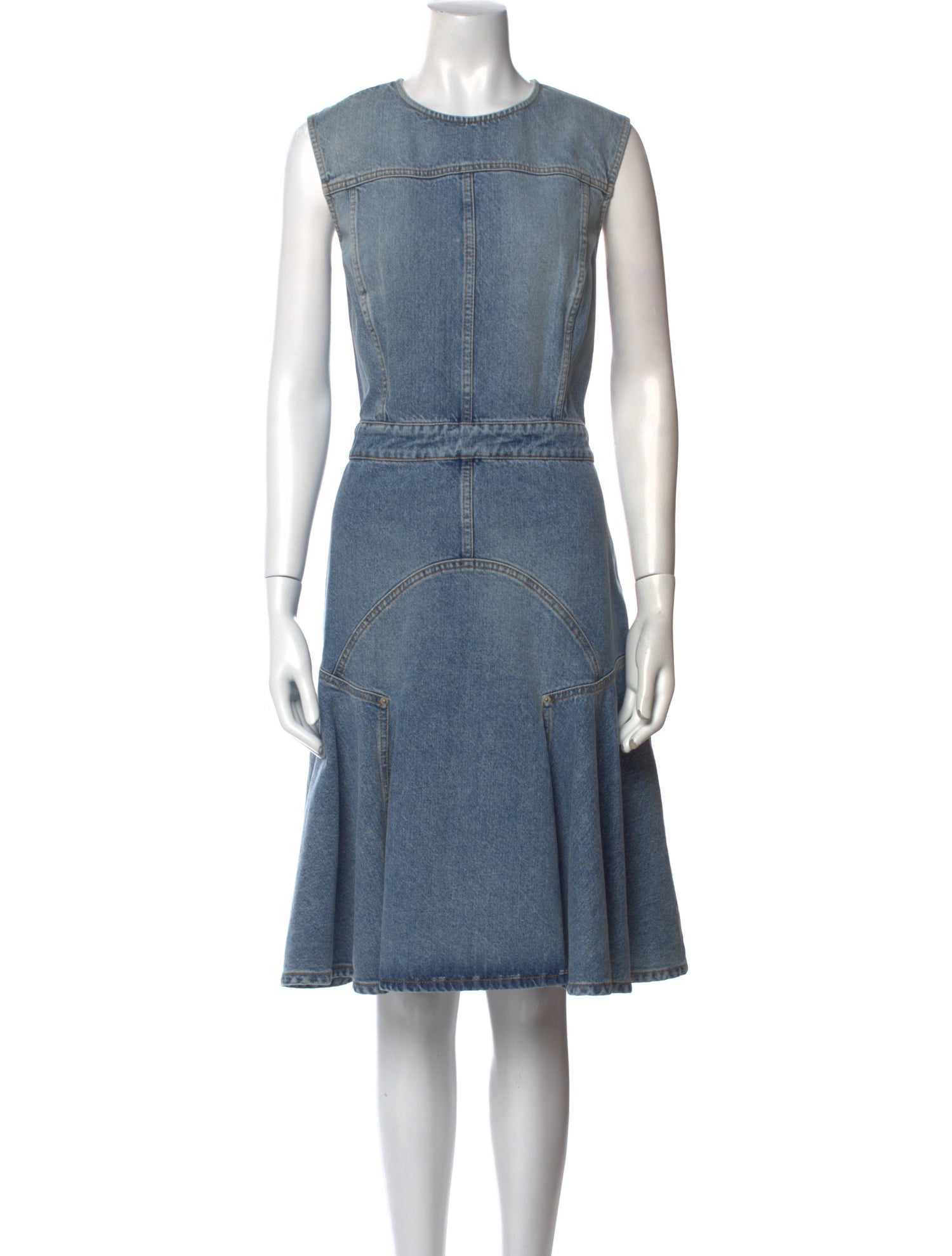 Alexander McQueen Crew Neck Knee-Length Dress