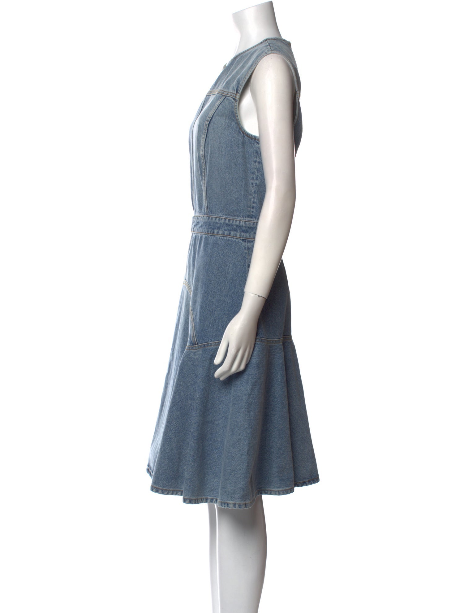 Alexander McQueen Crew Neck Knee-Length Dress