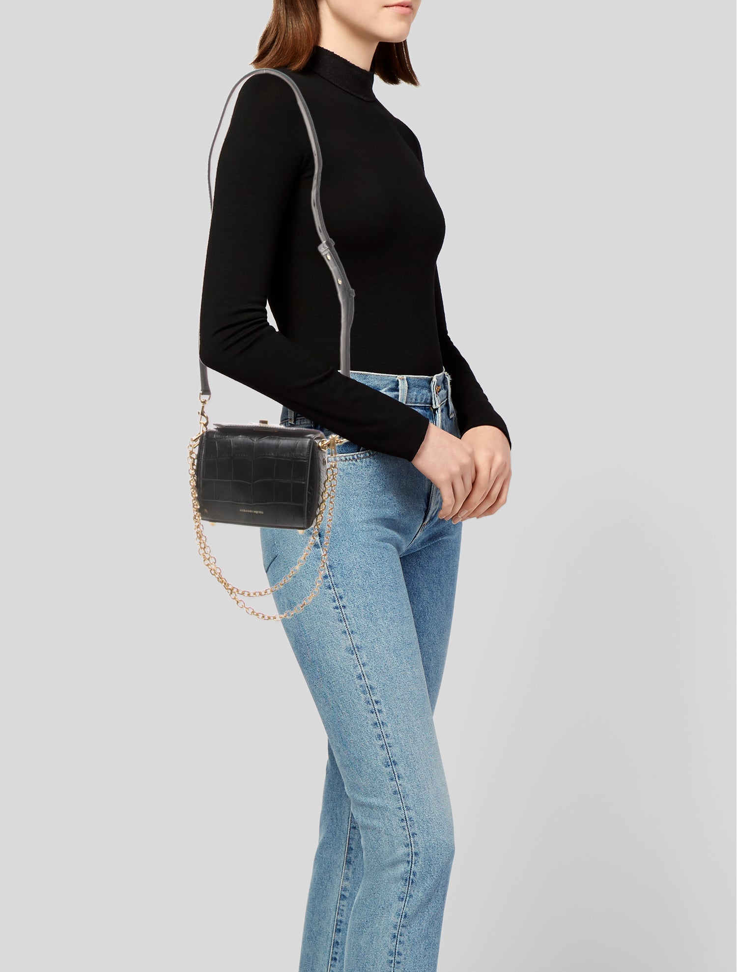 Alexander McQueen Leather Crossbody Bag Small