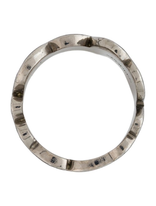 Alexander McQueen Enamel Graffiti Logo Band Ring