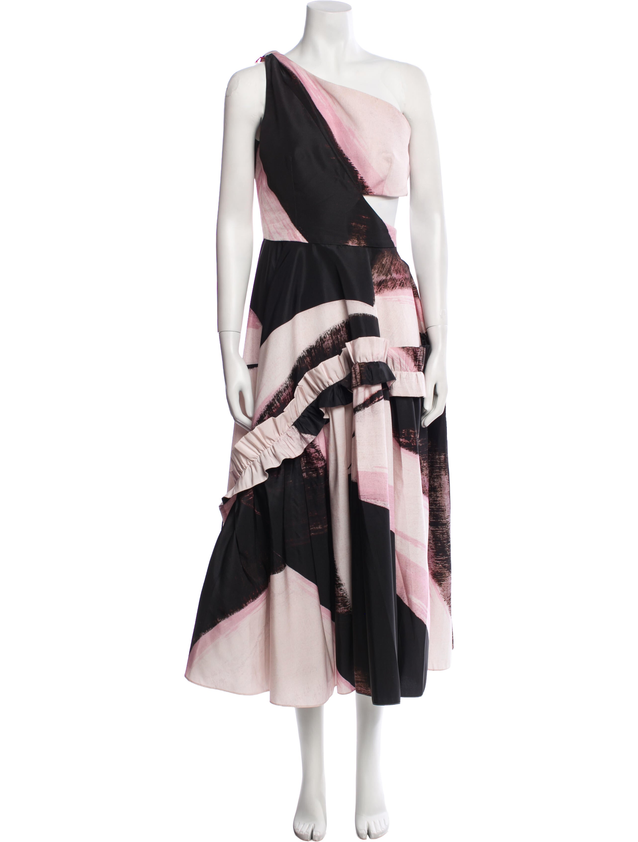 Alexander McQueen Printed Midi Length Dress