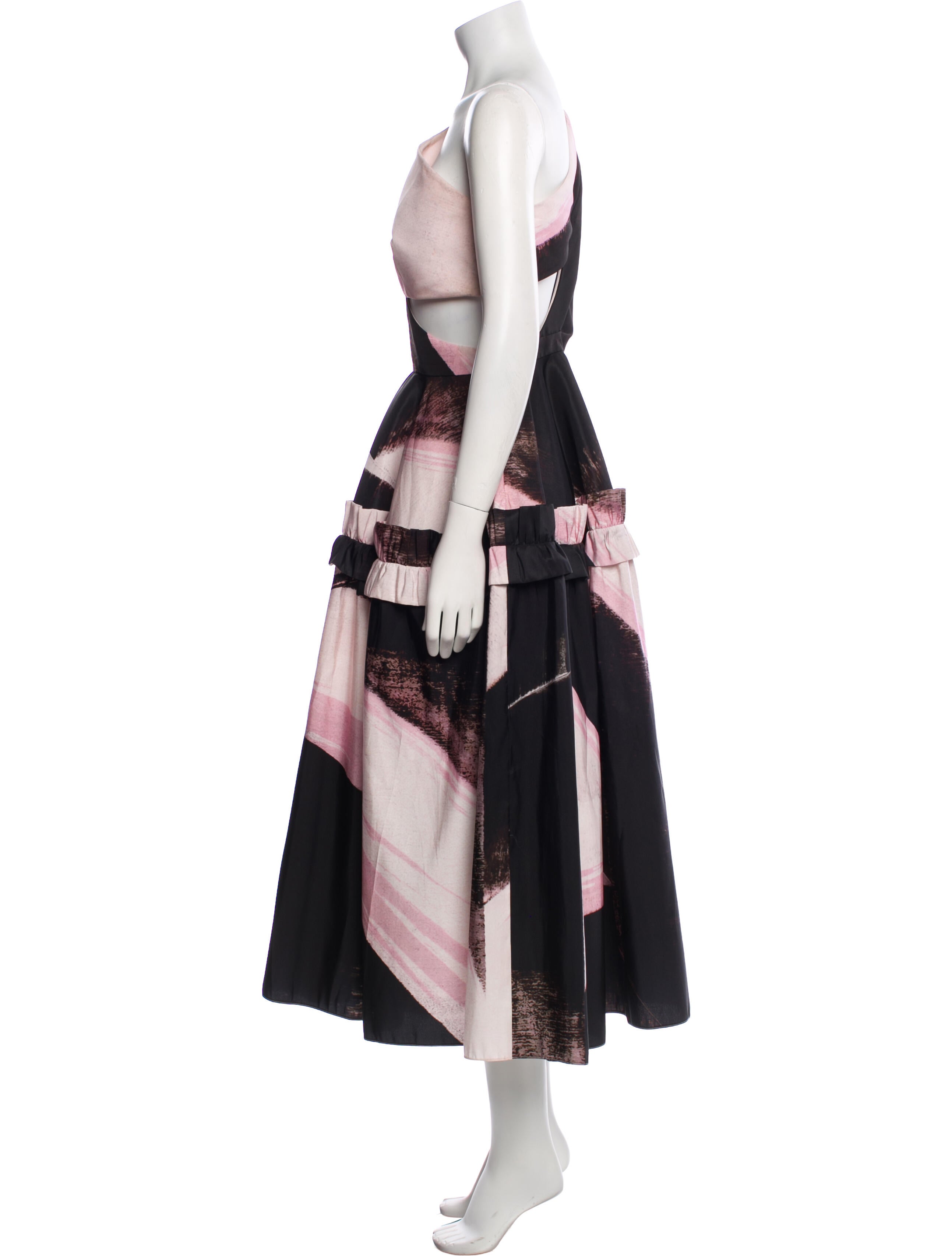 Alexander McQueen Printed Midi Length Dress