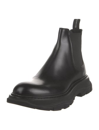 Alexander McQueen Leather Chelsea Boots