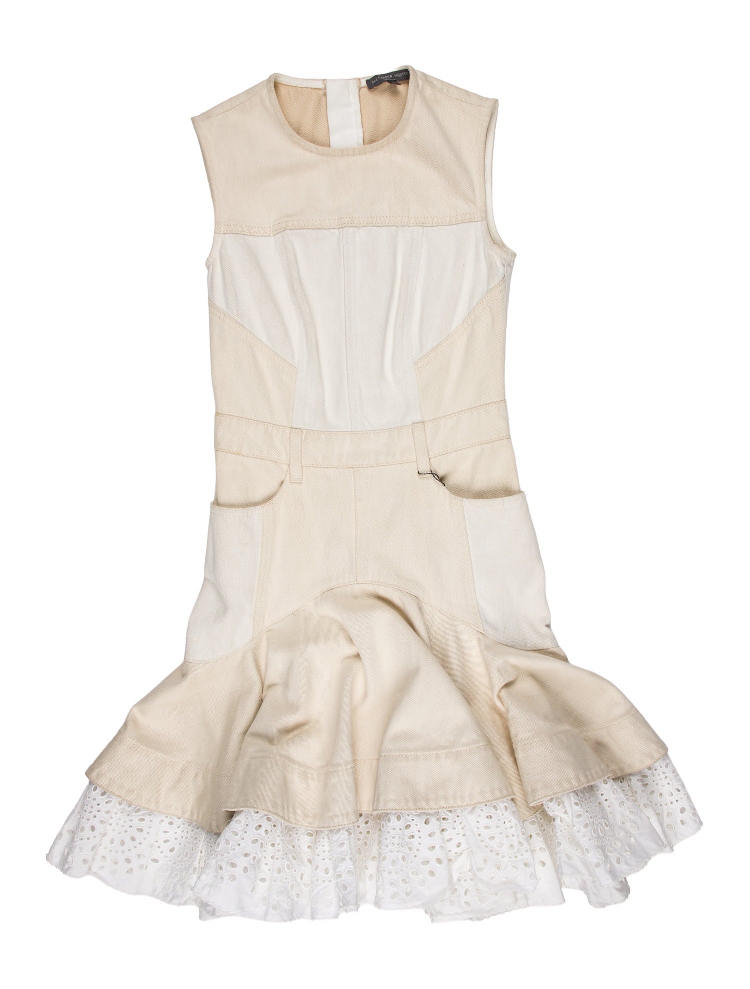 Alexander McQueen Lace Pattern Mini Dress