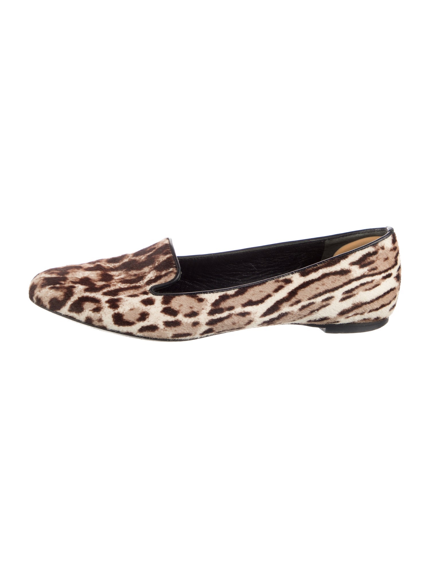 Alexander McQueen Ponyhair Animal Print Loafers