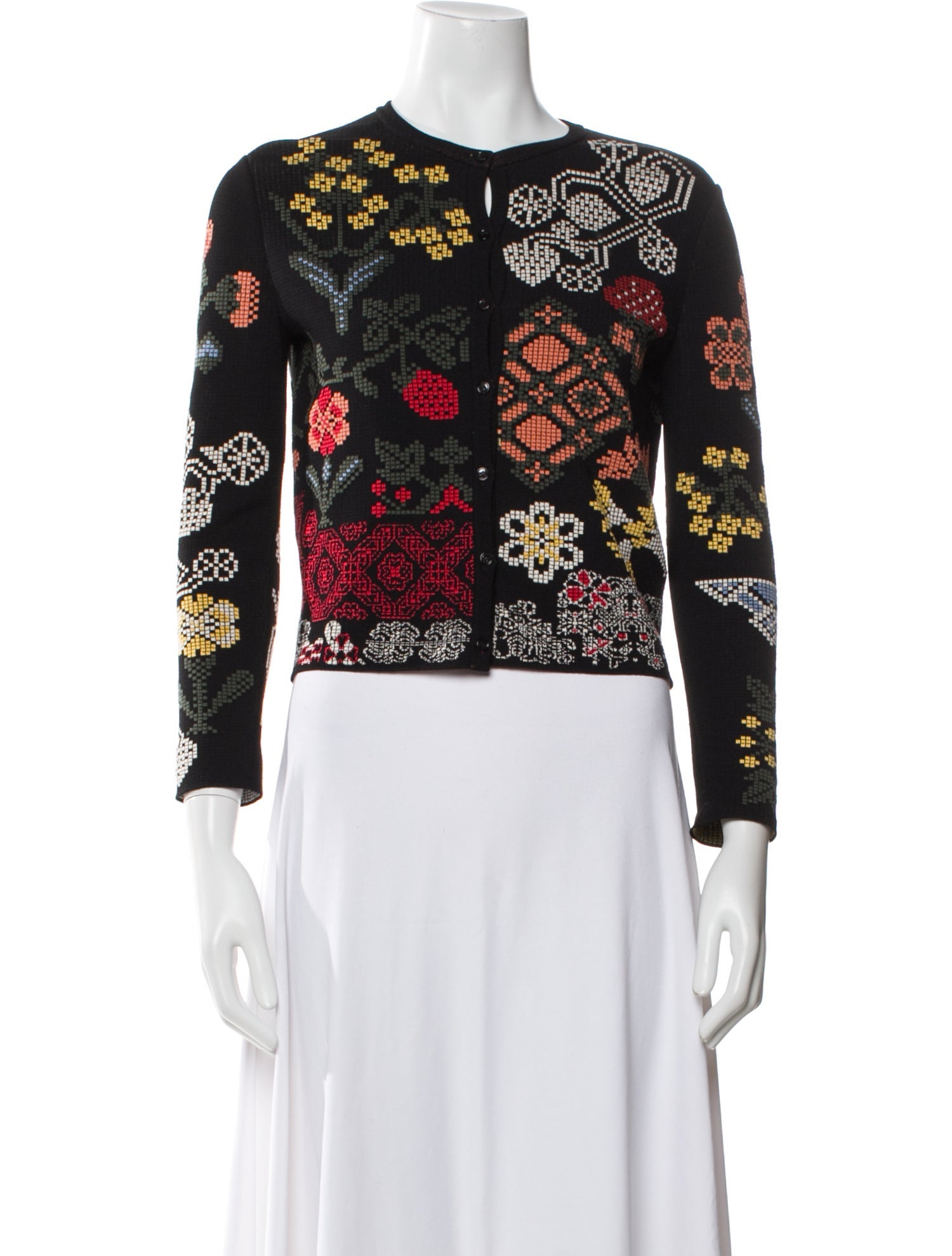 Alexander McQueen Silk Printed Sweater