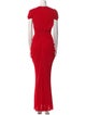 Alexander McQueen V-Neck Long Dress