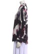 Alexander McQueen Silk Printed Button-Up Top