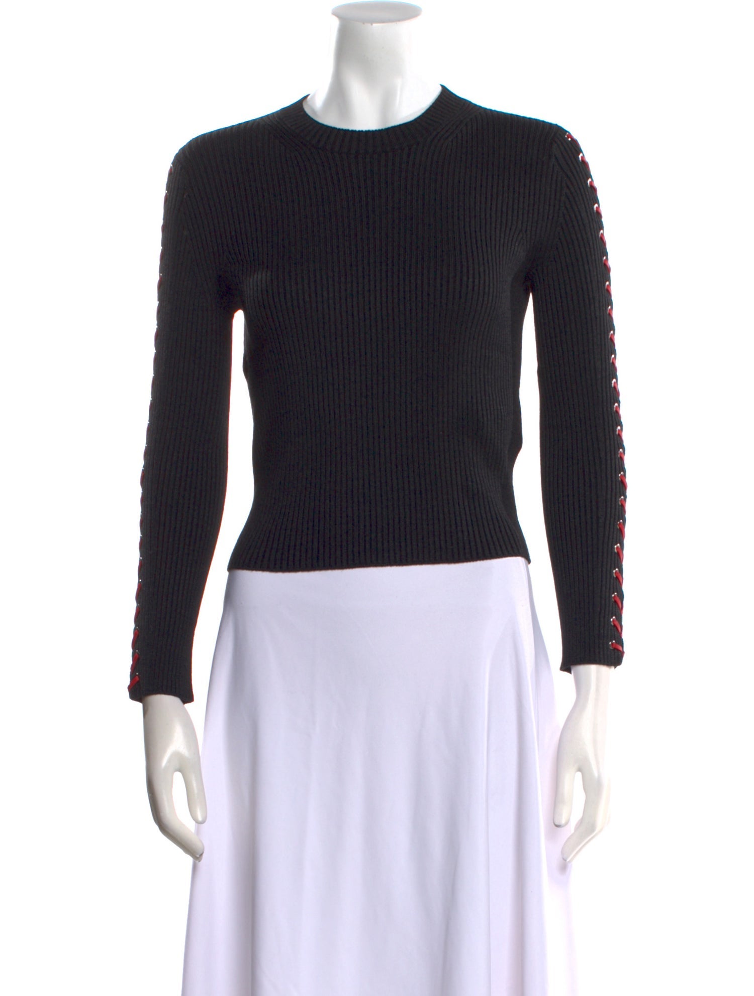 Alexander McQueen Silk Crew Neck Sweater